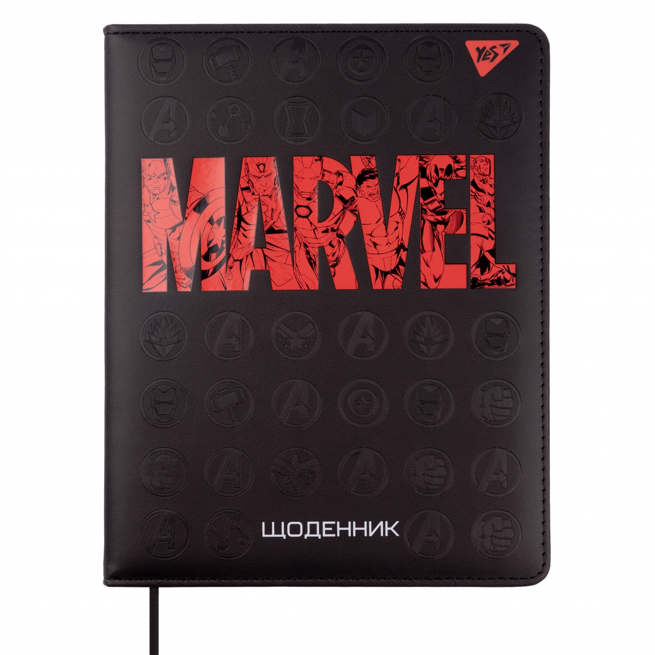 Щоденник шк. жорсткий (укр.) PU "Marvel. Avengers", 911404 Yes