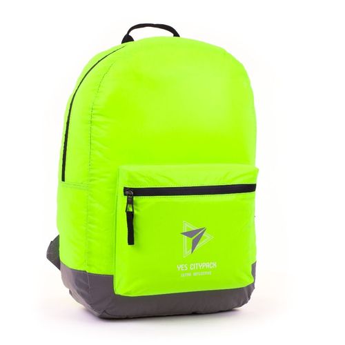 Рюкзак молодежный YES R-03 "Ray Reflective" желтый/серый, 558583