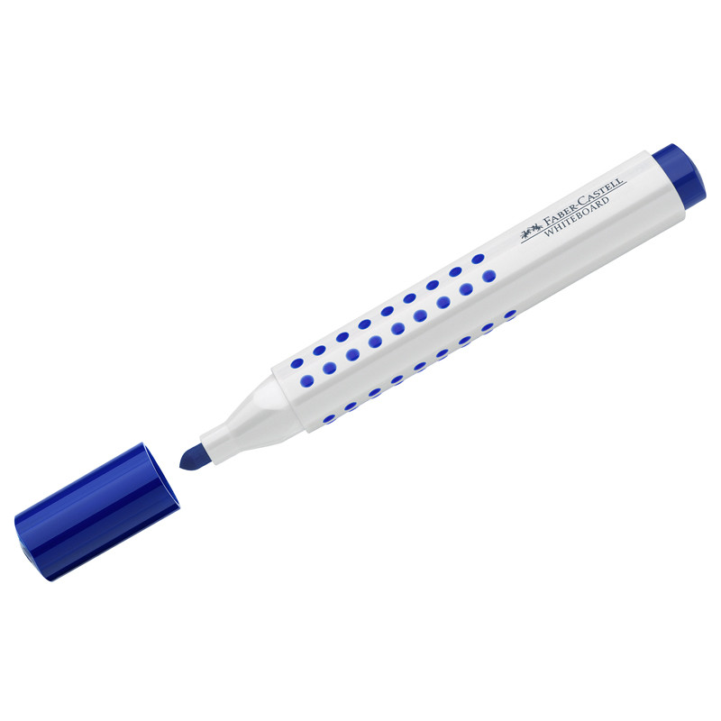 Маркер текстовий Grip синій тригранний для дошки, 158351, Faber-Castell ***