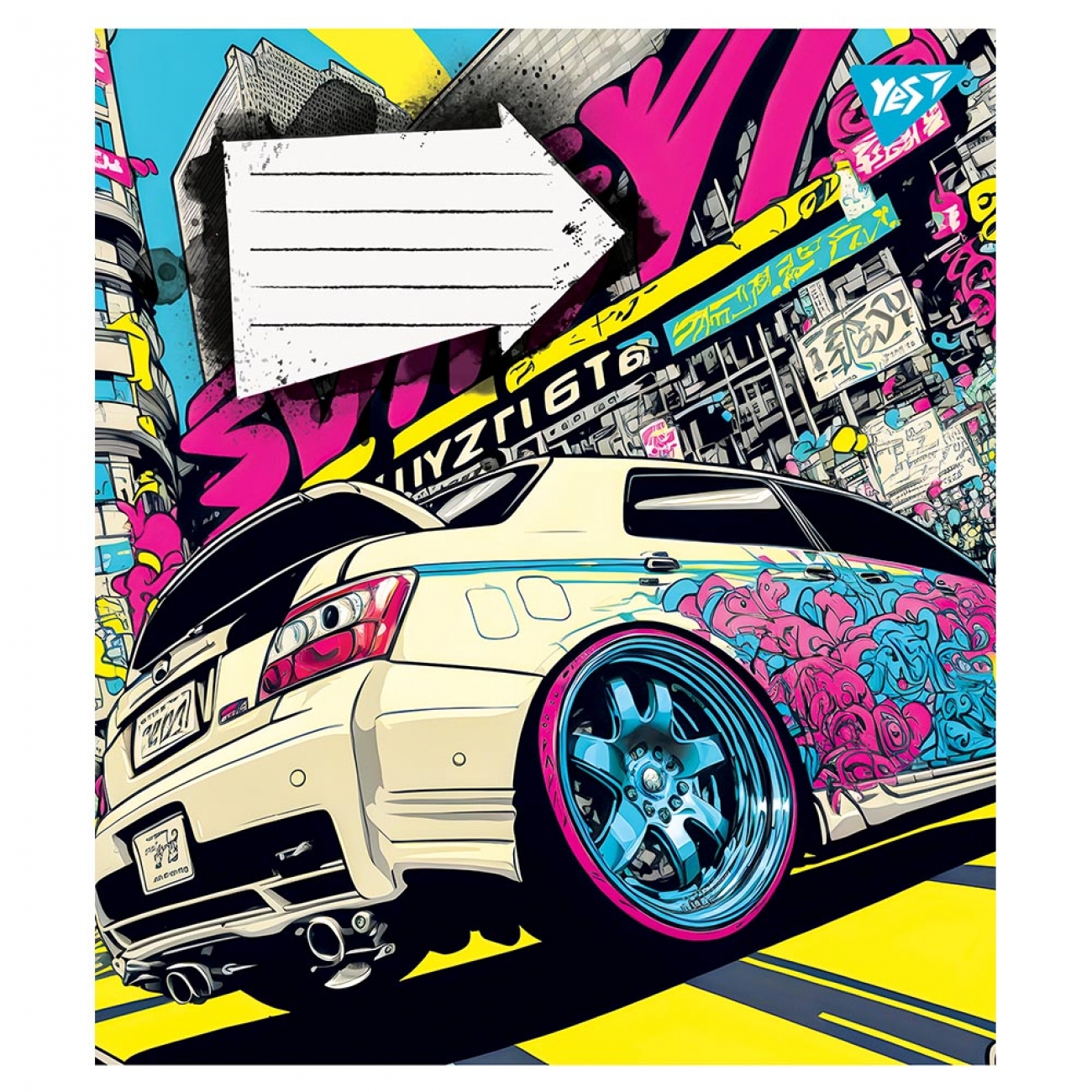 Тетрадь 24 кл. YES Colour car, 766632 1