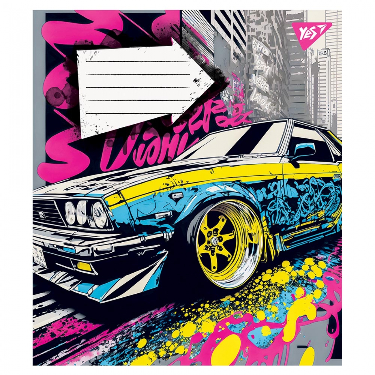 Тетрадь 24 кл. YES Colour car, 766632 2