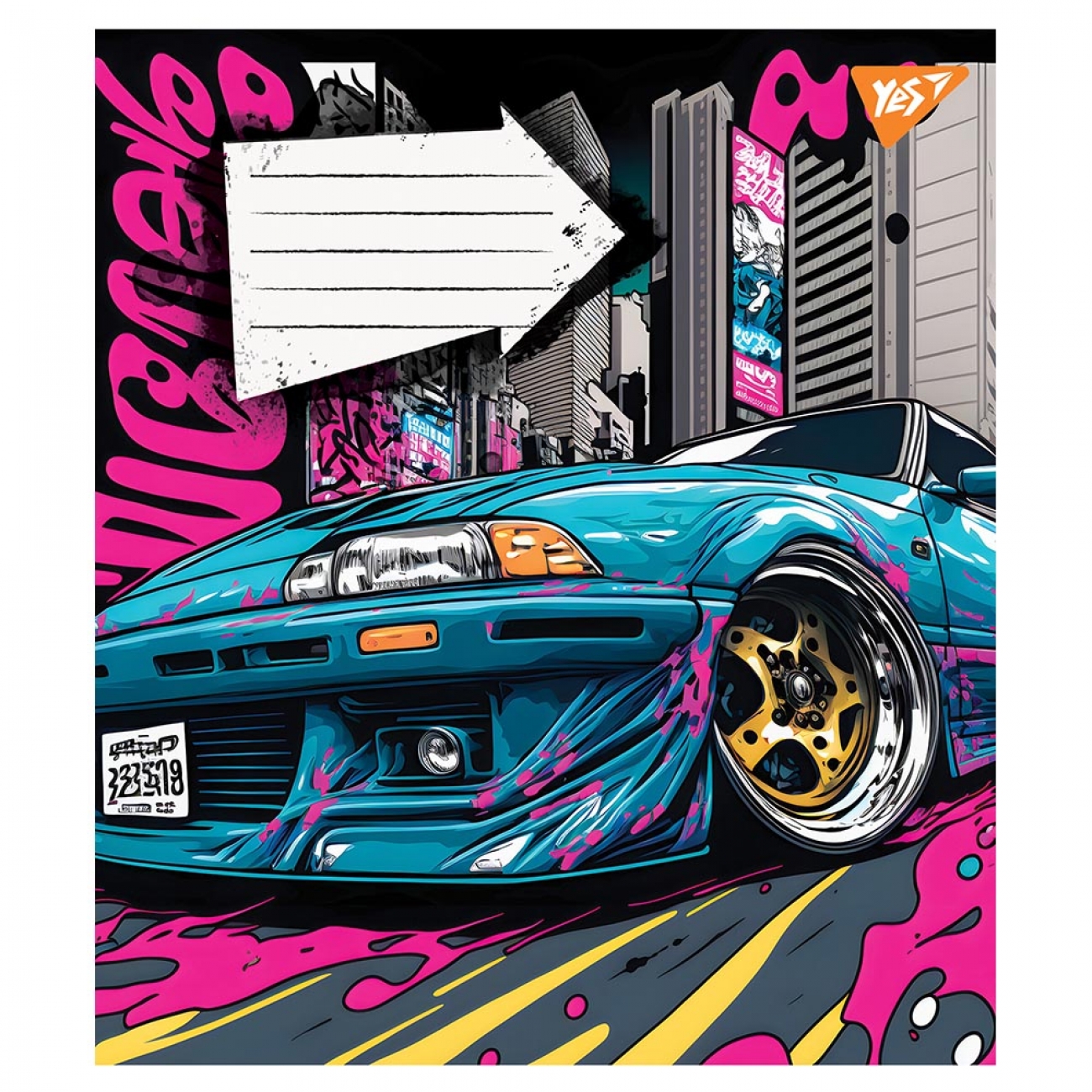 Тетрадь 24 кл. YES Colour car, 766632 3