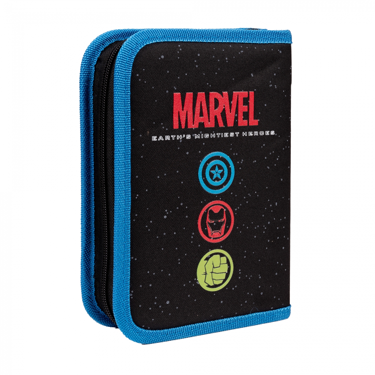 Пенал жесткий YES HP-04 "Marvel Avengers", одинарный с двумя клапанами, 533147 1
