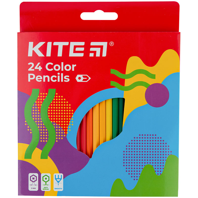Карандаши цветные, 24 шт. Kite Fantasy, K22-055-2
