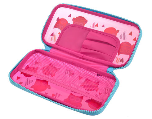 Пенал жесткий пластиковый 3D HP-07 "Funny Owls", 22,5*10*5, 532322 1