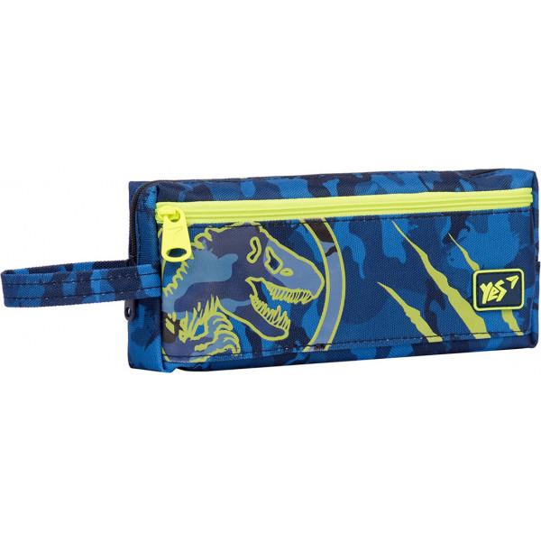 Пенал м`який YES TP-18 "Military Dino" синій, 533034