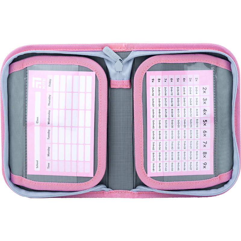 Пенал Kite 622 Hugs&Kittens, 1 от., 2 отв., с наполнением, K22-622H-9 2