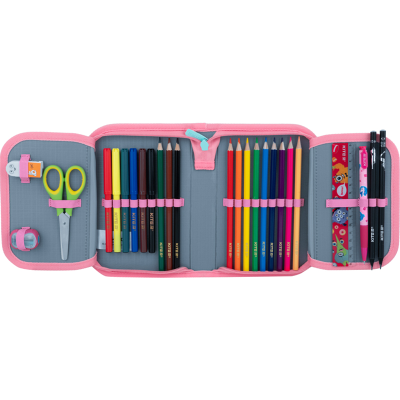 Пенал Kite 622 Pretty Girl, 1 від., 2 відв., з наповненням, K22-622H-5 3