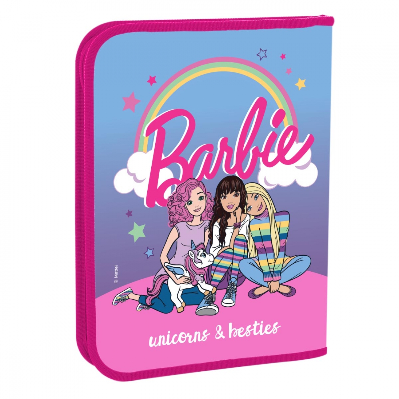 Папка для тетрадей пласт. на молнии В5 "Barbie", 491550 Yes 1