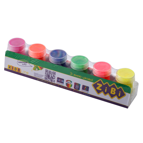 Гуаш 6 кол., 20 мл., Neon, ZB.6690