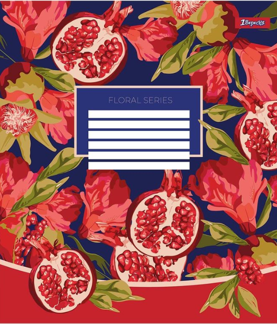 Тетрадь 24 лин. 1В Floral series, 766382 3