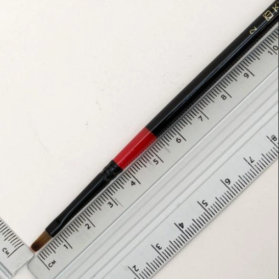 Пензель Синтетика плоский Red stripe 1018 №2 Kolos 3