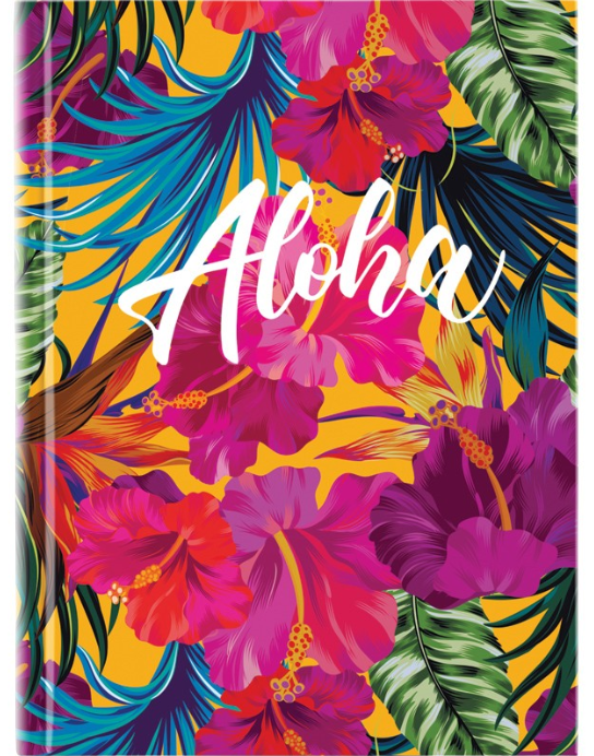 Книга записна Neon Tropics, А5, 120 арк. кліт., тв. обк, 8432-09-A