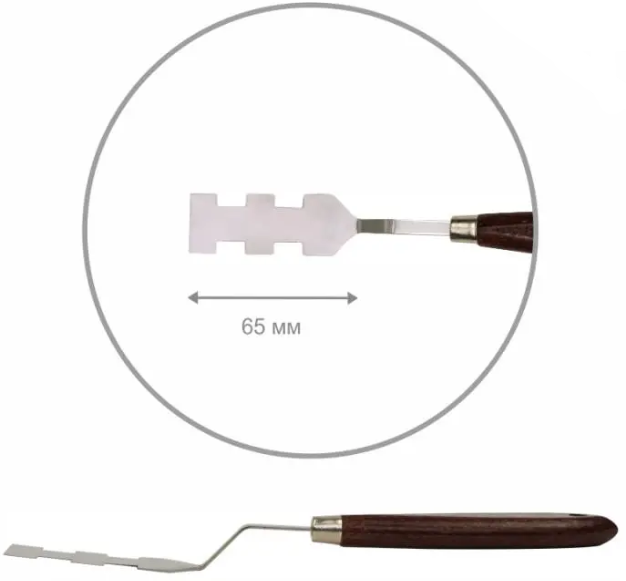 Мастихін Rosa Studio ArtWork №7 прямокутний, довжина 6,5см 1