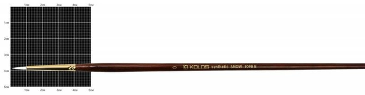 Пензель Синтетика круглий Snow 1098R №0 Kolos 2