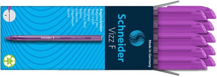Ручка масляна Schneider Vizz, 0,5 мм, фіолетова, S102108 2