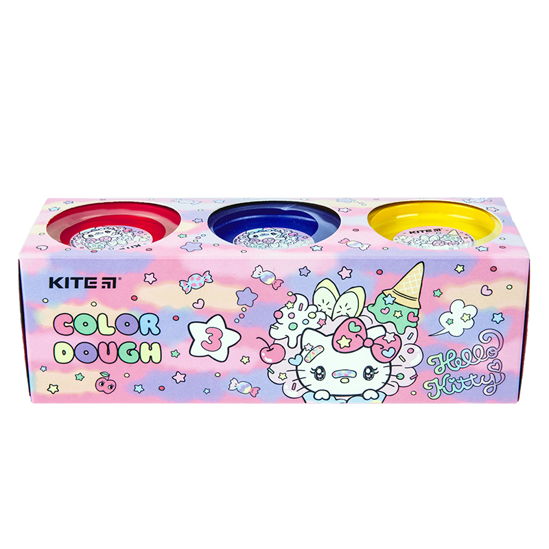 Тісто кольорове, 3*75 г, Hello Kitty, HK23-151
