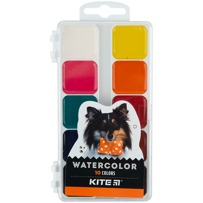 Фарби 10 кол. Kite Dogs, акварельні, K23-060