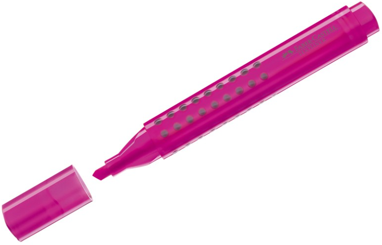 Маркер текстовый трёхгранный Textliner Grip 1543 розовый, 154328 Faber-Castell *** 1