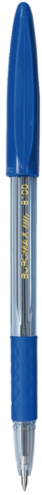 Ручка шариковая, грипп, синяя ВМ 8100-01