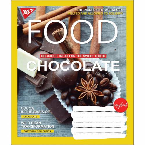 Зошит 36 кл. YES Chocolate, 764743 1