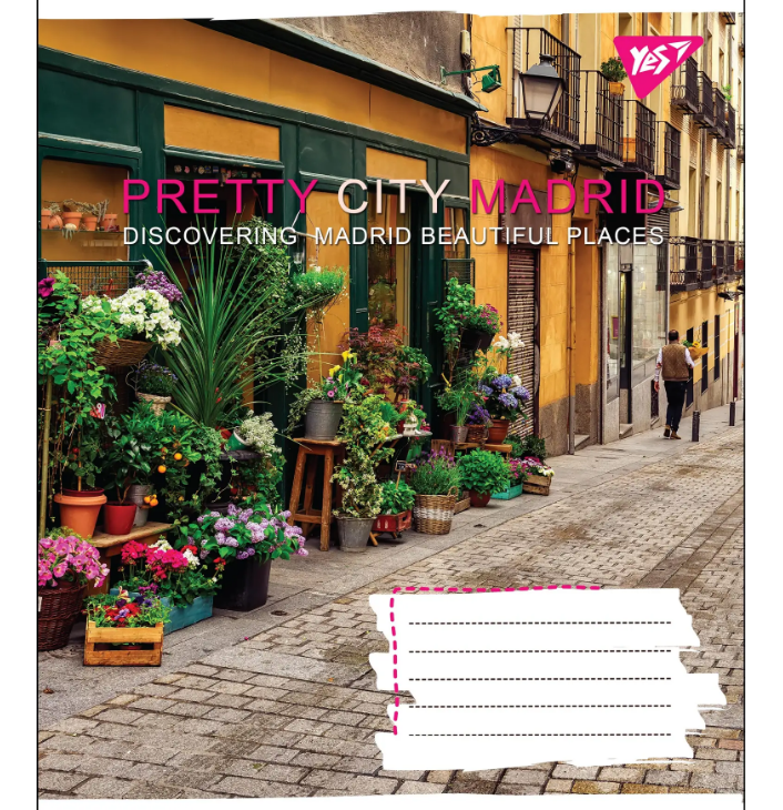 Зошит 96 кл. YES Pretty City, 764799 1