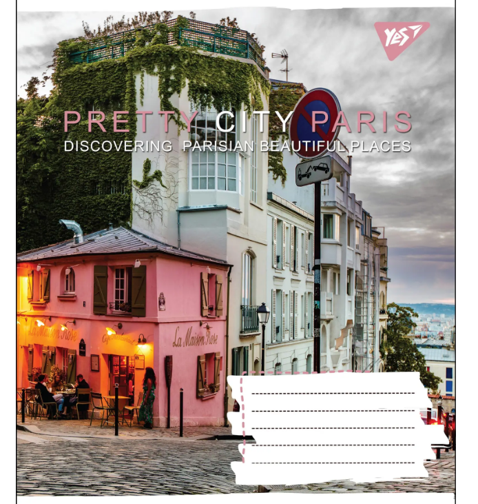Зошит 96 кл. YES Pretty City, 764799 2