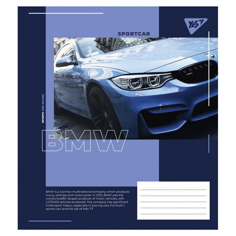 Зошит 96 кл. YES Limited cars, 765056 3