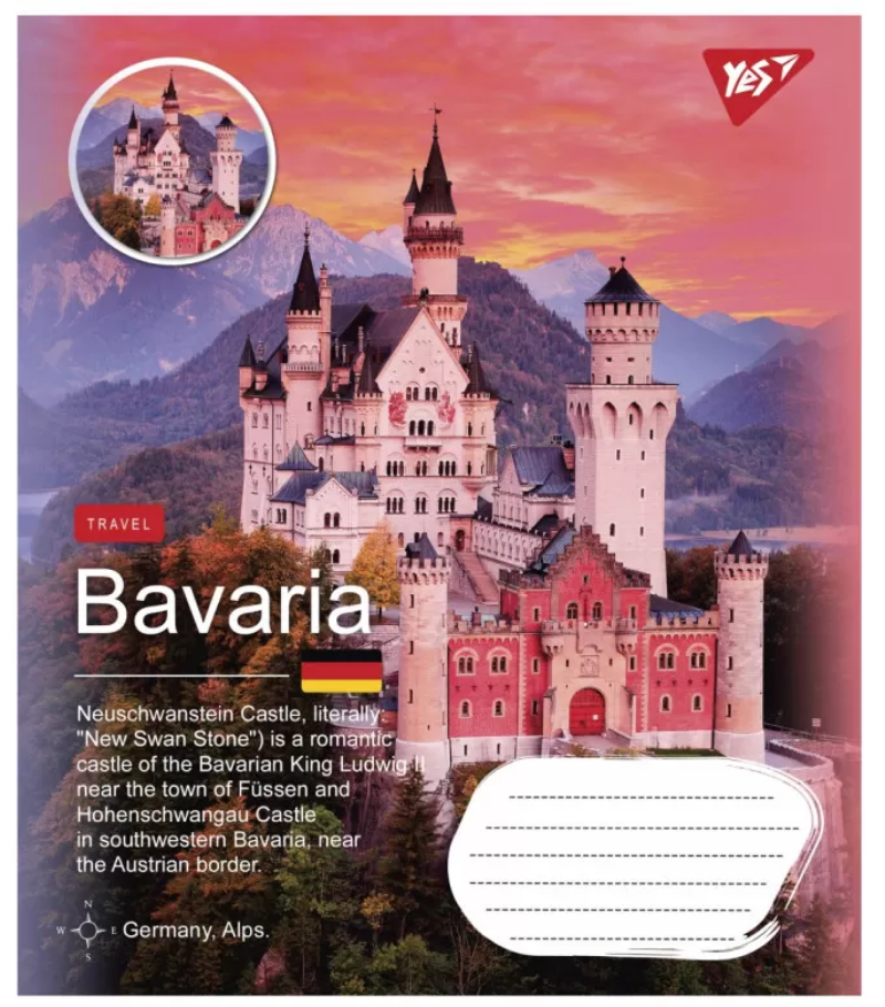 Тетрадь 18 кл. YES Northern travel, 765830 4
