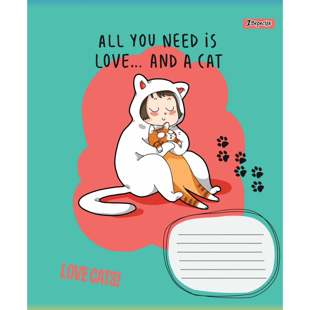 Тетрадь 36 кл. 1В Love cats, 765945 1