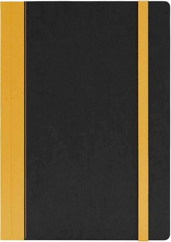 Записник В5 Pro у крапку Обкладинка чорна/жовта кремовий блок, 11301PR9R3 2