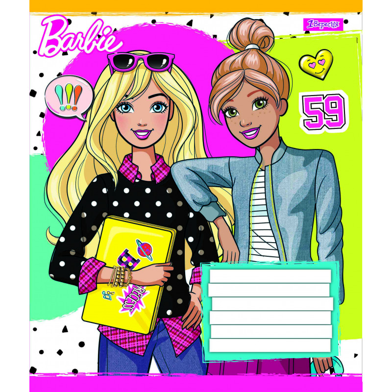 Зошит 12 лін. 1В Barbie Trend -18, 762902 (4903) 4