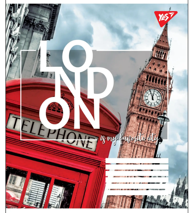 Тетрадь 24 лин. YES "London", 764728 4