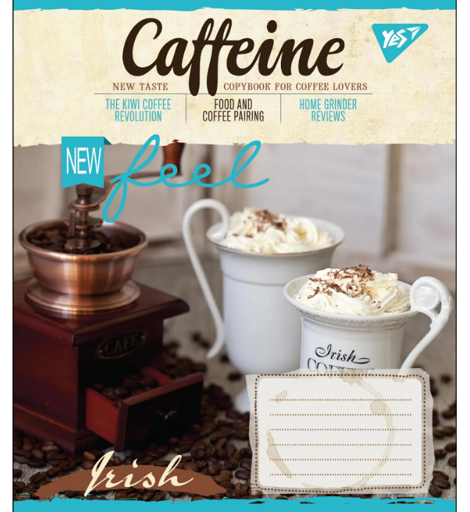 Тетрадь 36 лин. YES Caffeine, 764749 2