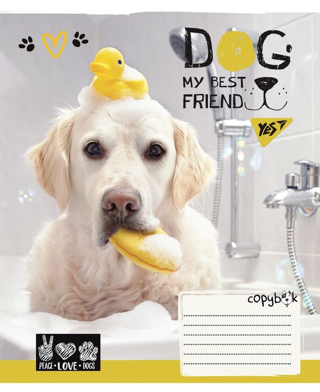 Тетрадь 18 лин. YES Dog my best friend, 765852 1