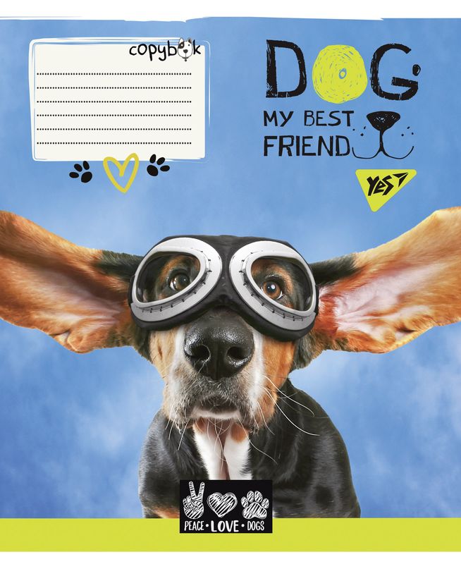 Тетрадь 18 лин. YES Dog my best friend, 765852 2