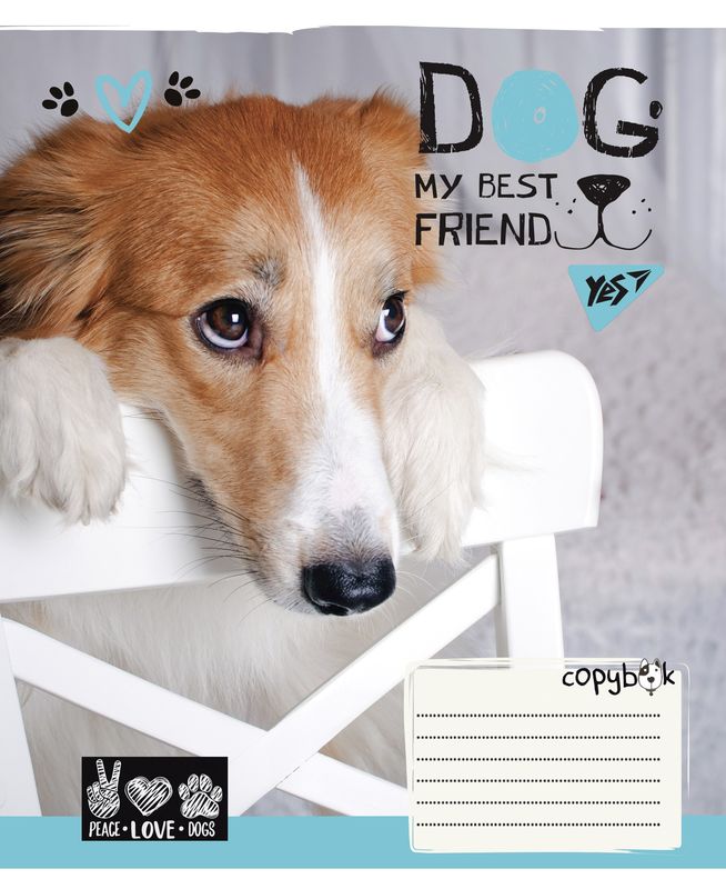 Тетрадь 18 лин. YES Dog my best friend, 765852 3