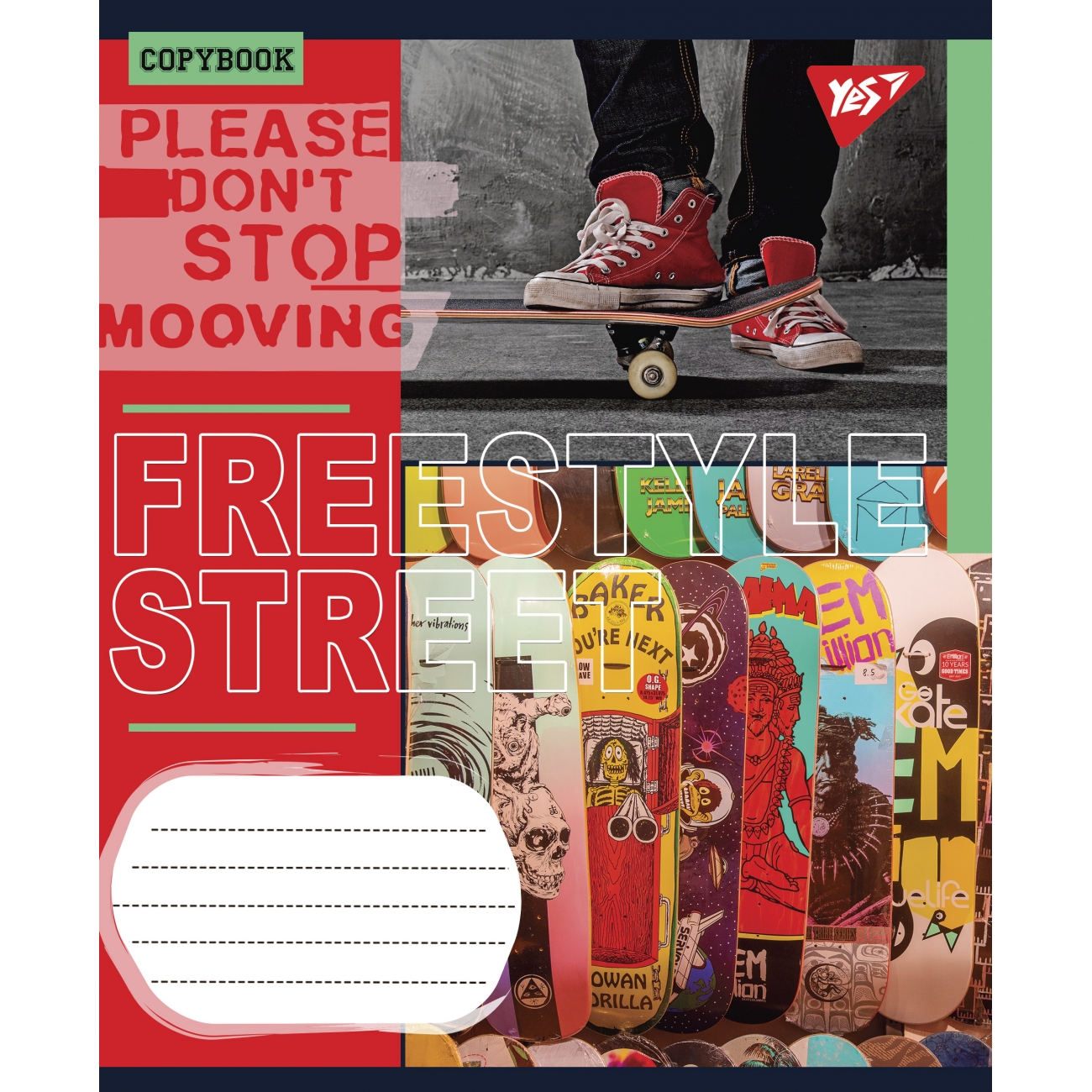 Тетрадь 24 лин. YES Freestyle street, 765915 1