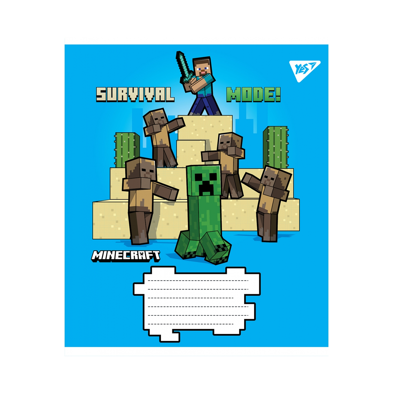 Зошит 12 лін. YES Minecraft, 766205 3