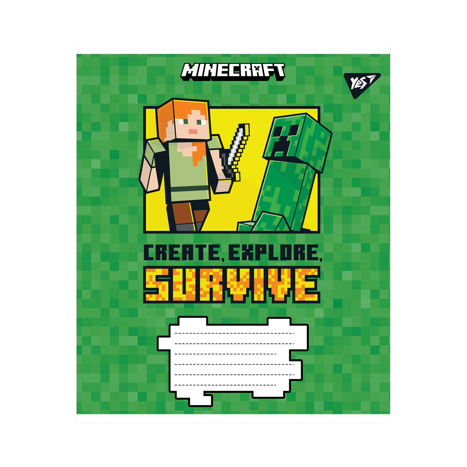 Зошит 12 лін. YES Minecraft, 766205 4