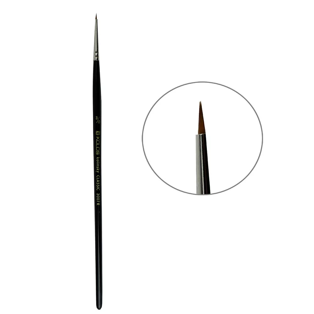 Пензель Колонок круглий Classic 3007R №000 Kolos