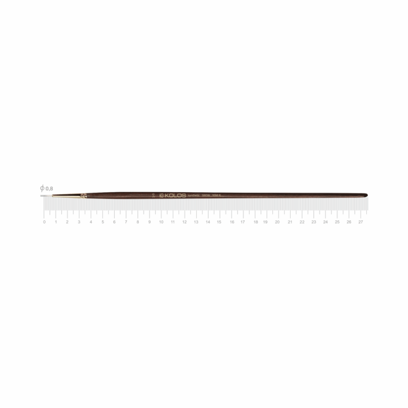 Пензель Синтетика круглий Snow 1098R №4 Kolos