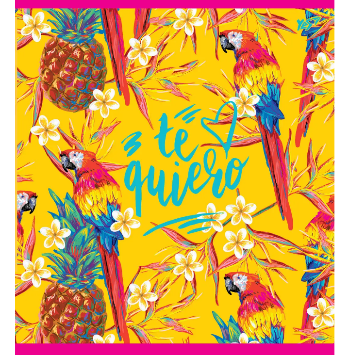 Тетрадь 12 кос. YES Tropical vibes, 763204 (8115) 4