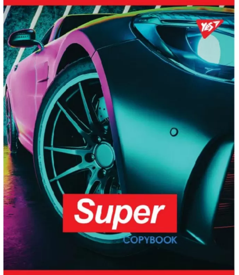 Тетрадь 48 кл YES Super car, 764346 1