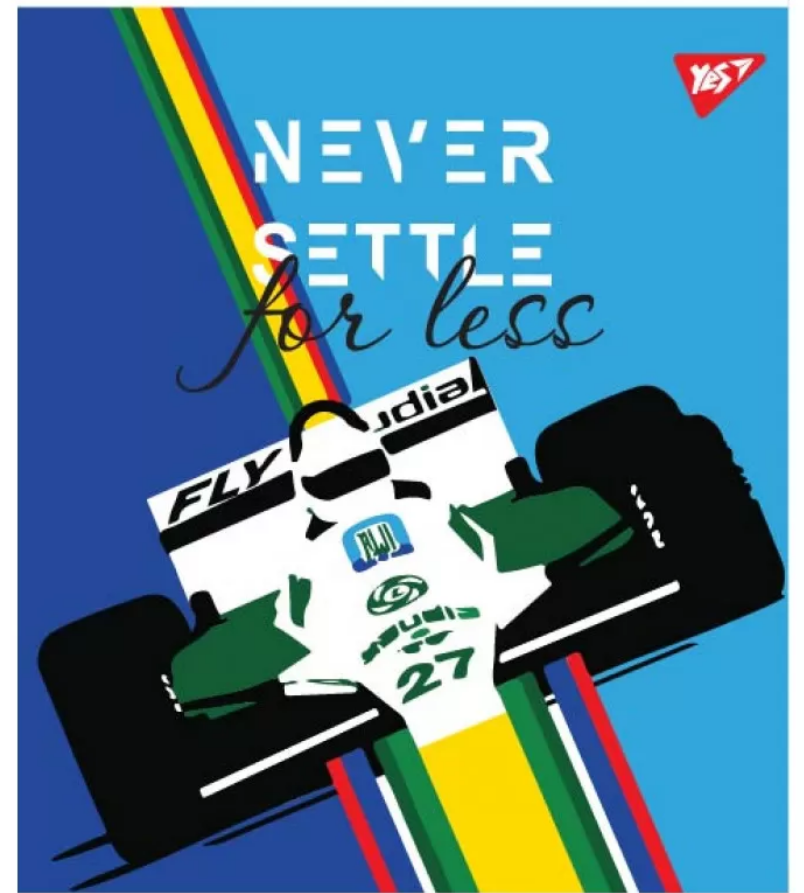 Зошит 12 кос. YES "Never Settle", 764238 1