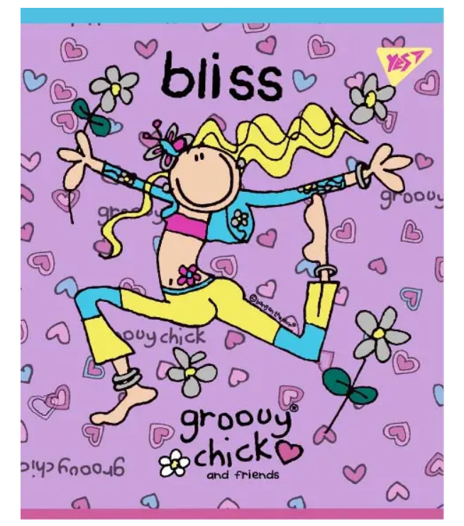 Тетрадь 12 кос. YES Groovy chick, 764510 1