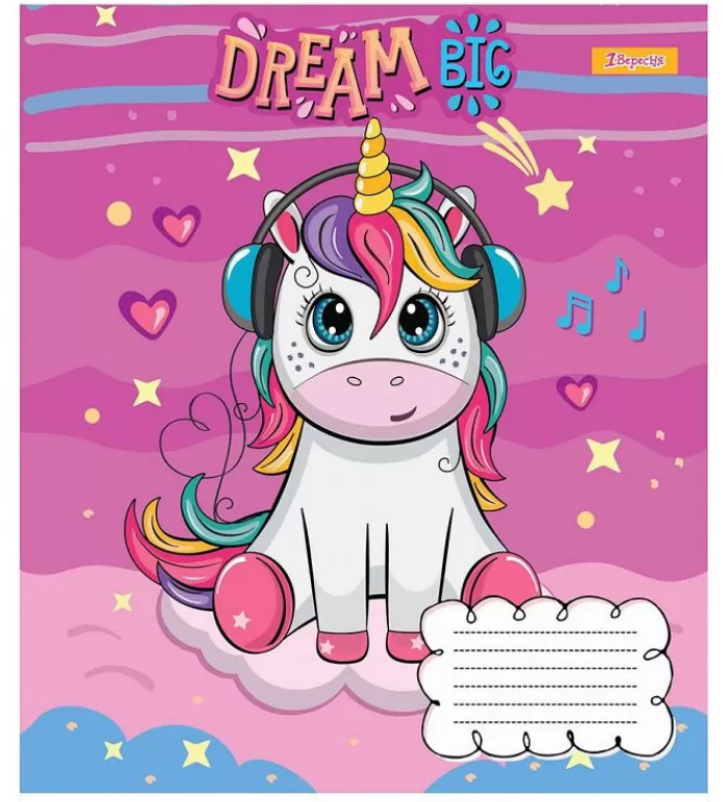 Зошит 12 кос. 1В Happy unicorn, 765658 4