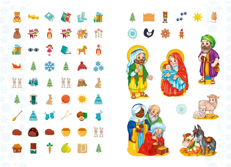 Книга Веселые игры для дошкольников: Christmas sticker book. Стишки к праздникам (у) 4