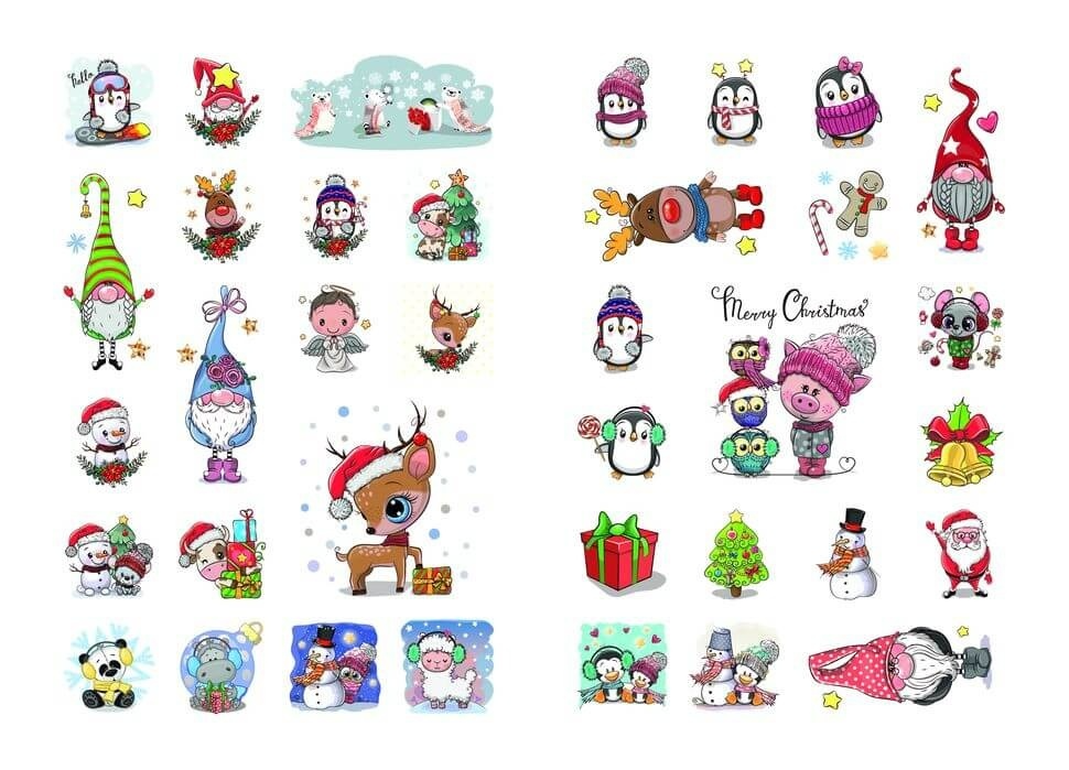 Книга Веселі забавки для дошкільнят: Christmas sticker book. Щедрівочка (у) (9384) 3