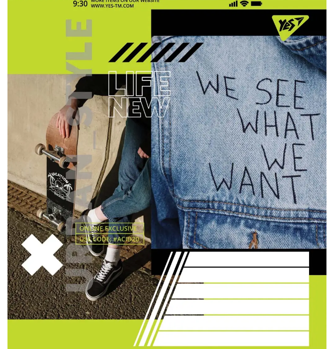 Зошит 48 лін. YES New life, 765037 3